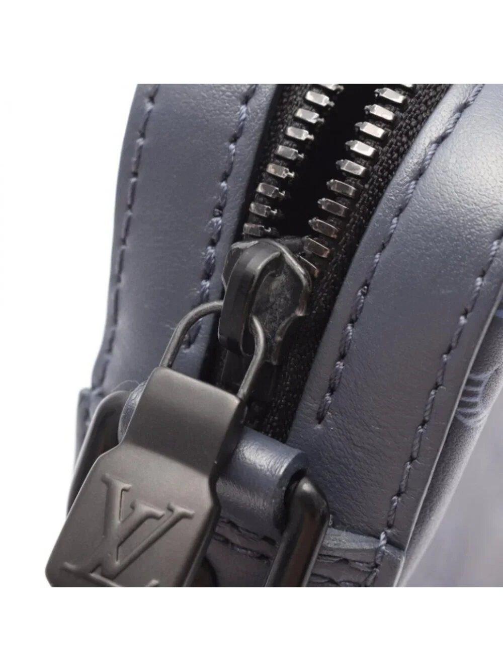 Louis Vuitton Shoulder Bag Duo Messenger Navy Leather